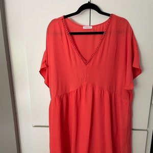 Coral Summer Dres, 2X NWOT